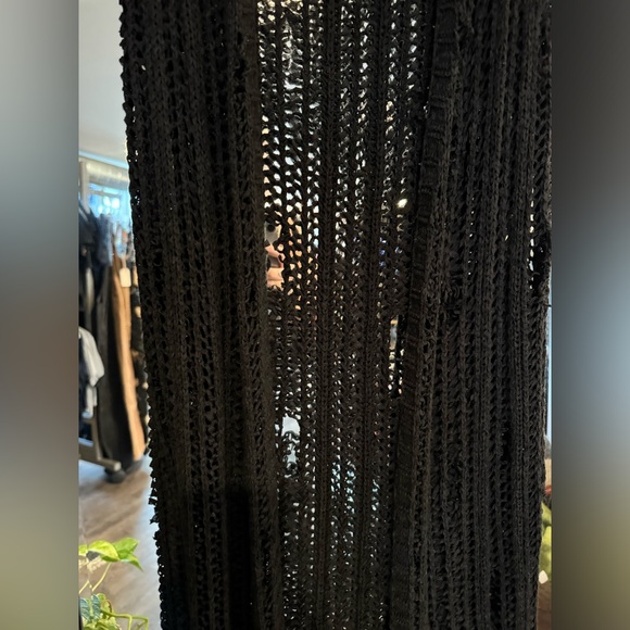 Maxi fringe knit cardigan by Trashxhaus - Picture 2 of 3